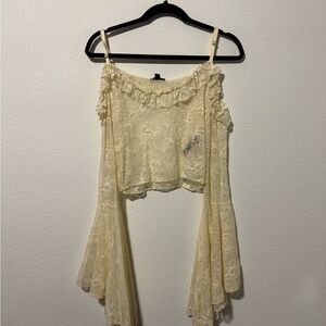 Dolls Kill Widow ♟️ Gothic With Grace Mesh Top (L)